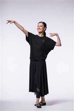 DS6602V Short-Sleeved Batwing T-Shirt, viscose