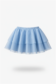 DSD3035/1 Kids skirt, mesh, PRECIOSA